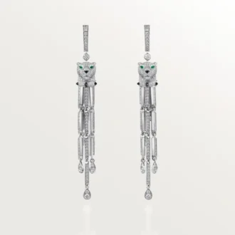 Pendientes Panthere de Cartier, con pavé