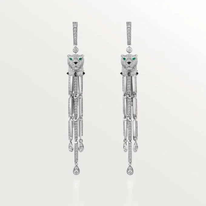 Pendientes Panthere de Cartier, con pavé