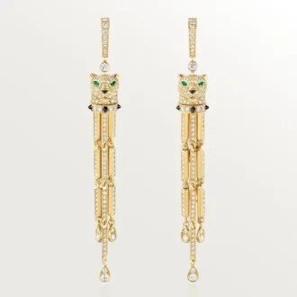 Pendientes Panthere de Cartier, con pavé