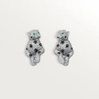 Pendientes Panthere de Cartier, con pavé