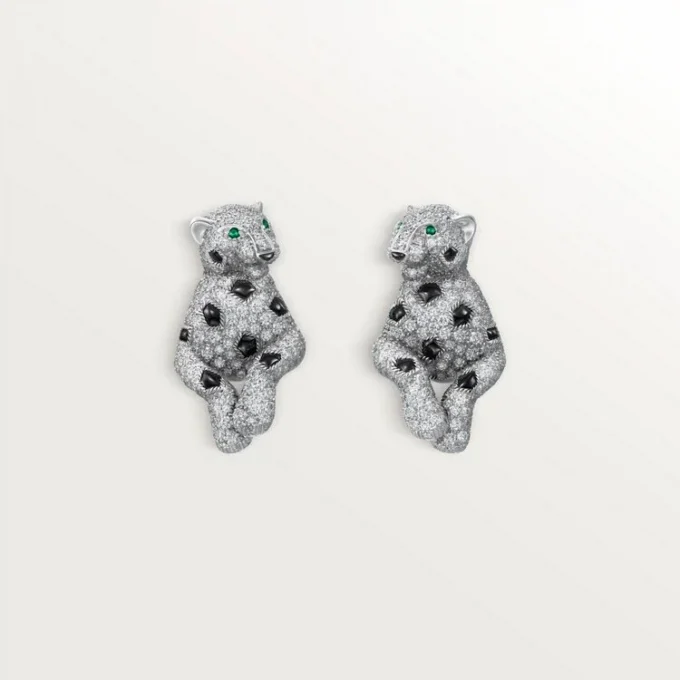 Pendientes Panthere de Cartier, con pavé