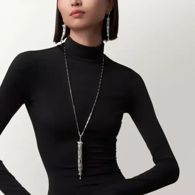 Pendientes Panthere de Cartier, con pavé