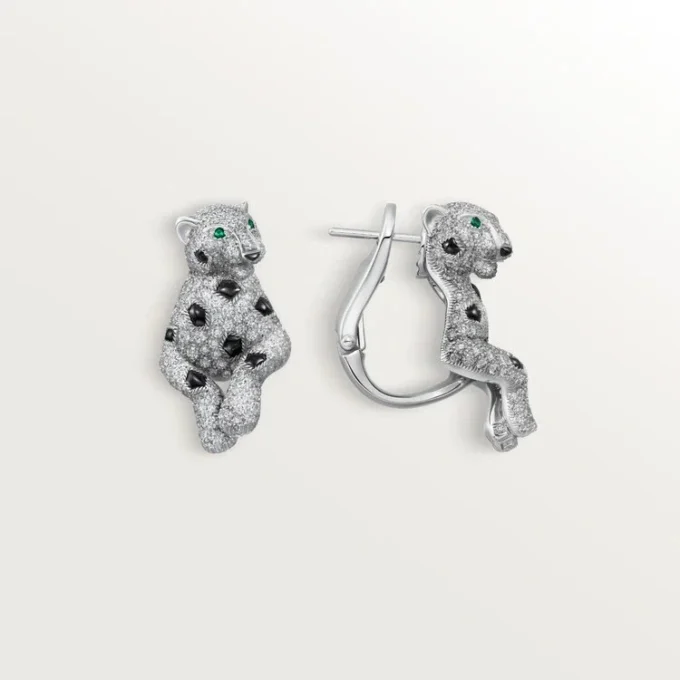 Pendientes Panthere de Cartier, con pavé