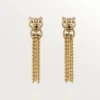 Pendientes Panthere de Cartier – Oro amarillo, diamantes, granates tsavorita, ónix – Cartier