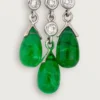 Pendientes Panthere de Cartier – Oro blanco, esmeraldas, ónix, diamantes – Cartier