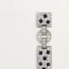 Pendientes Panthere de Cartier – Oro blanco, esmeraldas, ónix, diamantes – Cartier