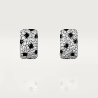 Pendientes Panthere De Cartier – Oro blanco, ónix, diamantes – Cartier
