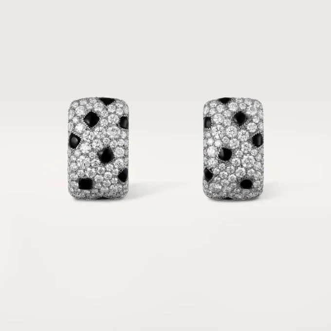 Pendientes Panthere De Cartier – Oro blanco, ónix, diamantes – Cartier