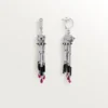 Pendientes Panthere De Cartier, rubí, modelo grande, pavé