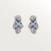Pendientes Panthere de Cartier, zafiros, pavé