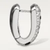 Pendientes pequeños de aro Panthere Diamond, oro blanco | Cartier Us