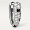 Pendientes pequeños de aro Panthere Diamond, oro blanco | Cartier Us