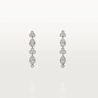 Pendientes Pluie De Cartier – Oro blanco, diamantes – Cartier