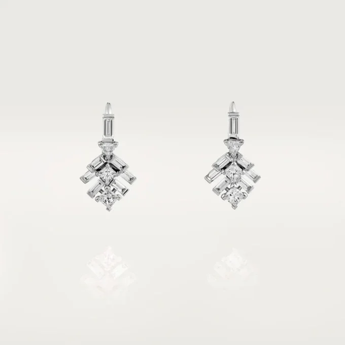 Pendientes Reflection De Cartier – Oro blanco, diamantes – Cartier
