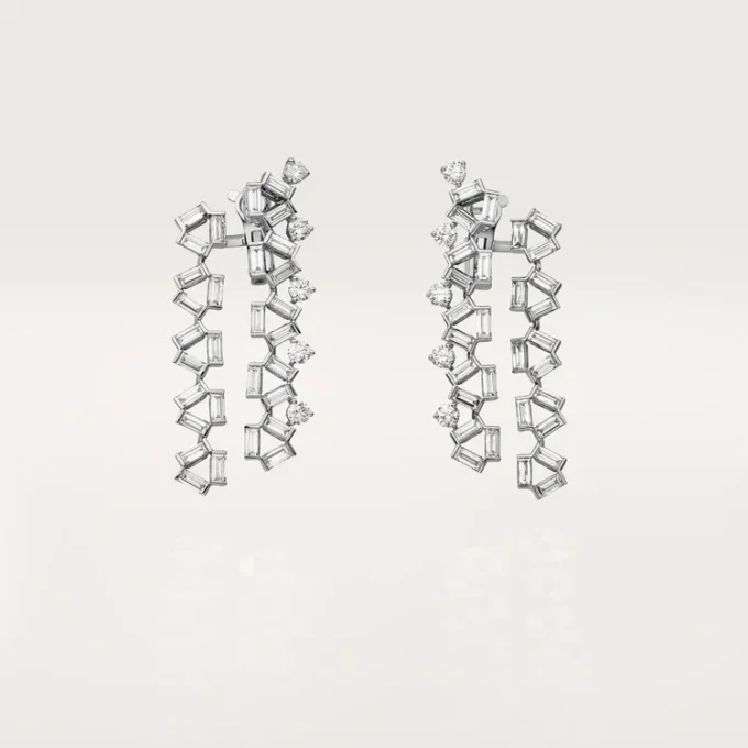 Pendientes Reflection De Cartier – Oro blanco, diamantes – Cartier