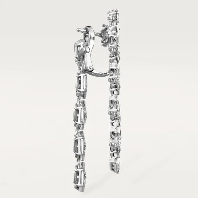 Pendientes Reflection De Cartier – Oro blanco, diamantes – Cartier