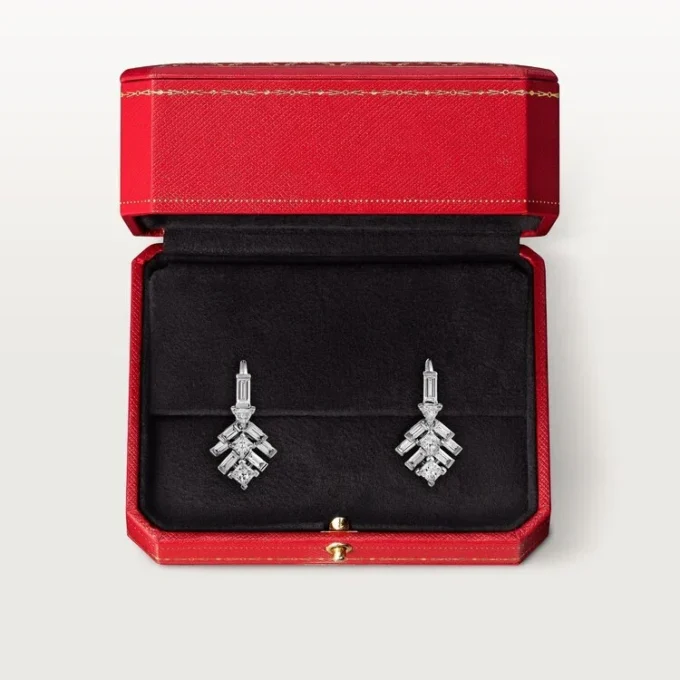 Pendientes Reflection De Cartier – Oro blanco, diamantes – Cartier
