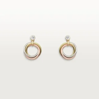 Pendientes Trinity, diamantes de talla brillante