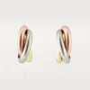 Pendientes Trinity Hoop en oro tricolor | Cartier Us