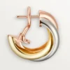 Pendientes Trinity Hoop en oro tricolor | Cartier Us