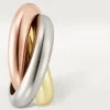 Pendientes Trinity Hoop en oro tricolor | Cartier Us
