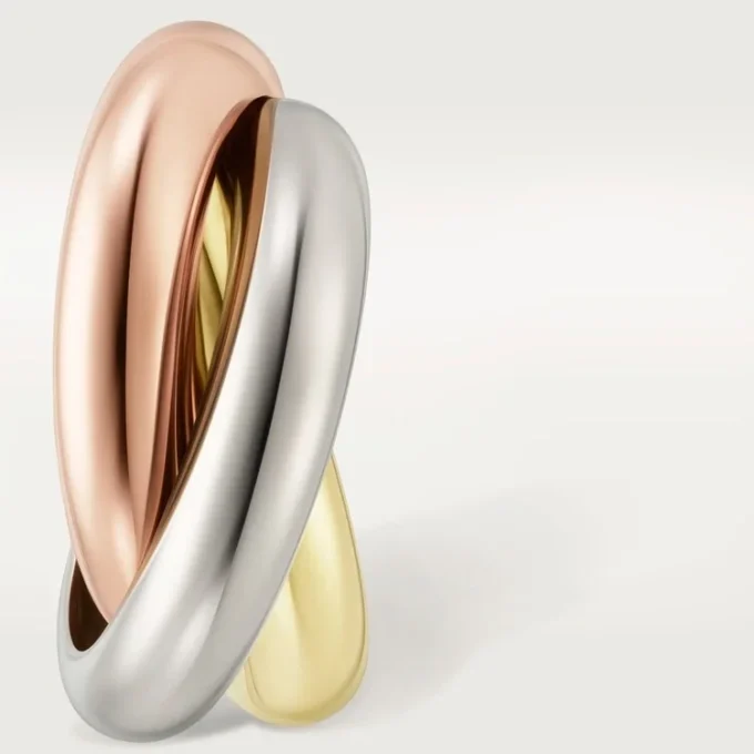 Pendientes Trinity Hoop en oro tricolor | Cartier Us
