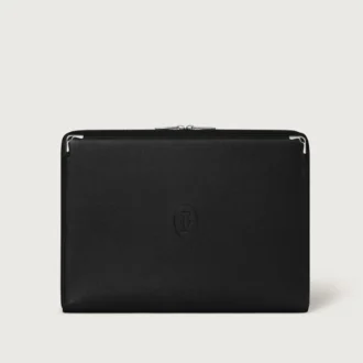 Portafolios, Must De Cartier – Piel de becerro negra, acabado en paladio – Cartier