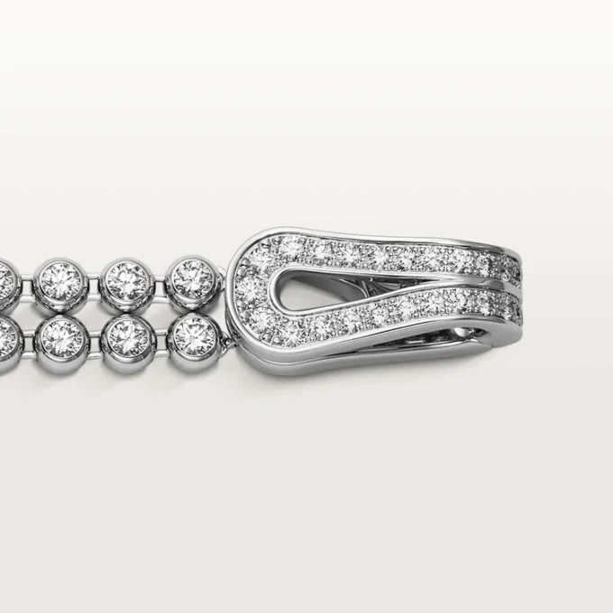 Pulsera Agrafe, diamantes de talla brillante, pavé Pulsera Agrafe, diamantes de talla brillante, pavé