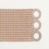 Pulsera Agrafe, modelo mediano, con medio pavé Pulsera Agrafe, modelo mediano, con medio pavé