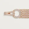 Pulsera Agrafe, modelo pequeño, semipavé Pulsera Agrafe, modelo pequeño, semipavé