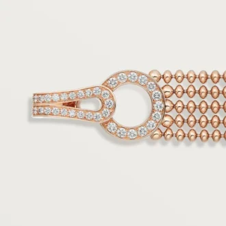 Pulsera Agrafe, modelo pequeño, semipavé