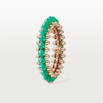 Pulsera Clash de Cartier, crisoprasa, modelo extragrande