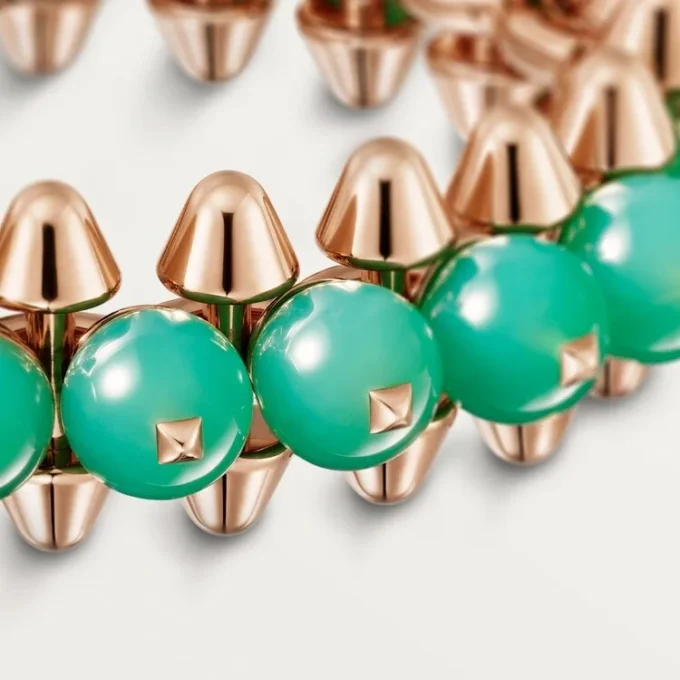 Pulsera Clash de Cartier, crisoprasa, modelo extragrande