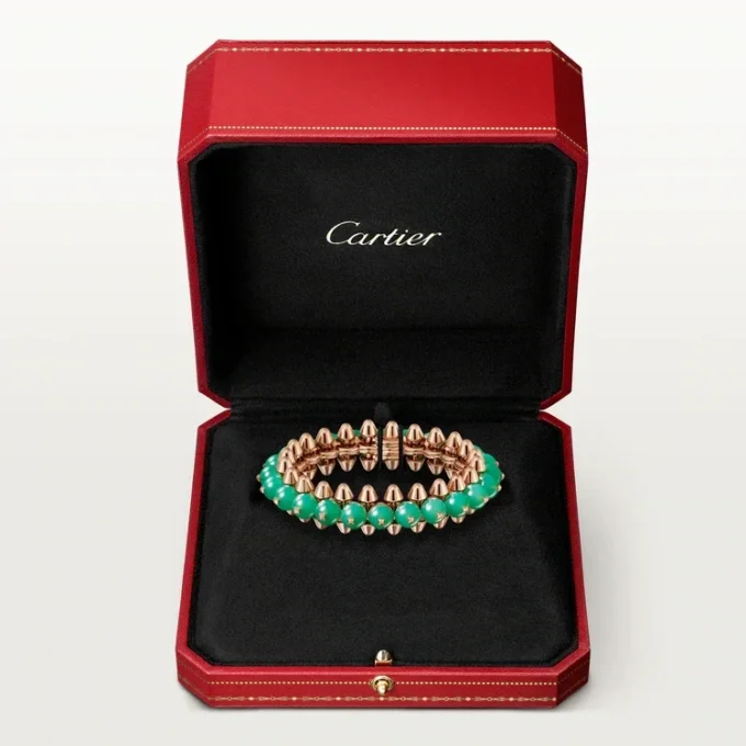 Pulsera Clash de Cartier, crisoprasa, modelo extragrande