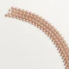 Pulsera Clash de Cartier, flexible, doble fila, pavé