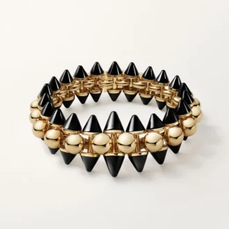 Pulsera Clash De Cartier, flexible, modelo extragrande, ónix