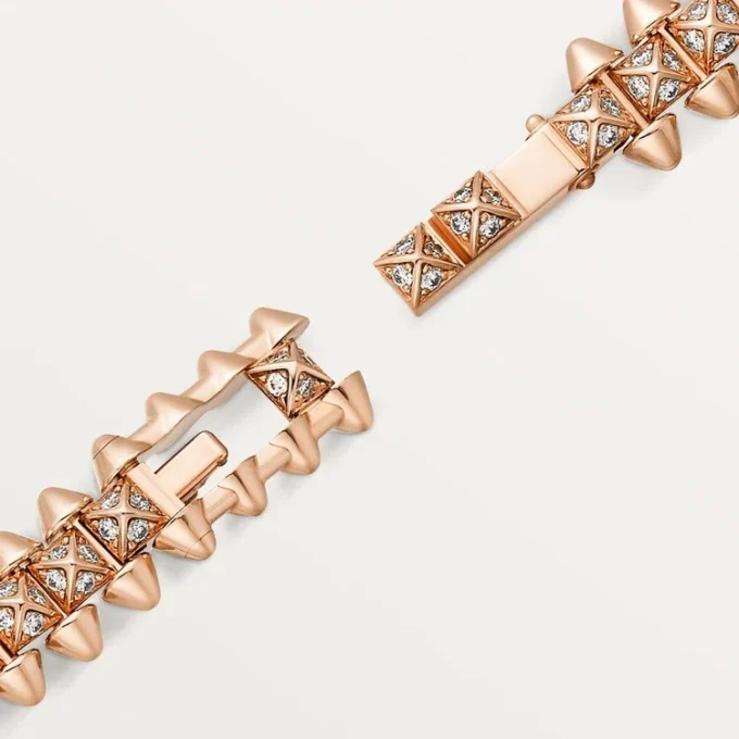 Pulsera Clash De Cartier, flexible, modelo pequeño, pavé Pulsera Clash De Cartier, flexible, modelo pequeño, pavé