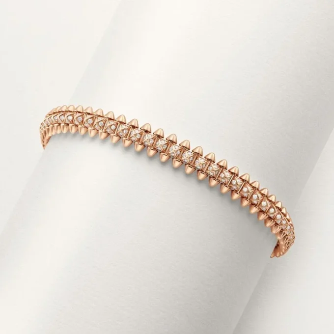 Pulsera Clash De Cartier, flexible, modelo pequeño, pavé Pulsera Clash De Cartier, flexible, modelo pequeño, pavé