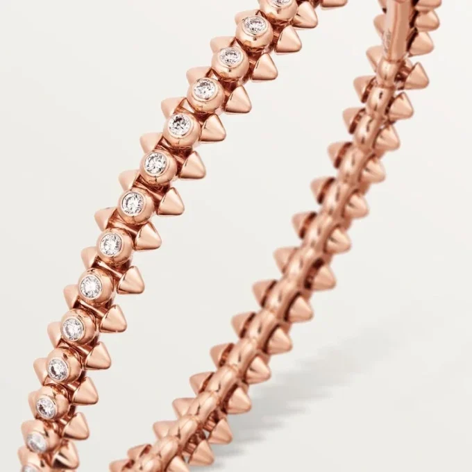 Pulsera Clash De Cartier, modelo mediano, diamantes
