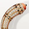 Pulsera Geometrie & Contrastes, coral, pavé