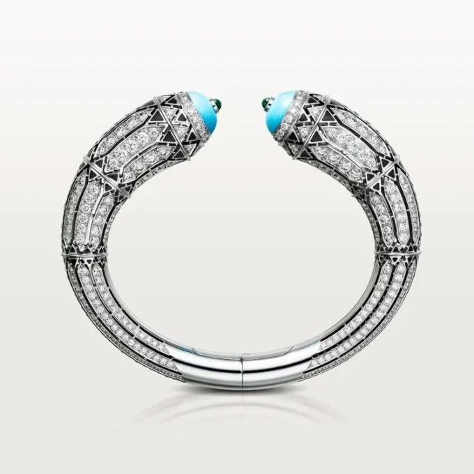 Pulsera Geometrie & Contrastes, turquesa, pavé