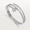 Pulsera Juste Un Clou, doble, con medio pavé