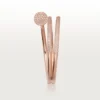 Pulsera Juste Un Clou, doble, con medio pavé