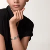 Pulsera Juste Un Clou, doble, diamantes