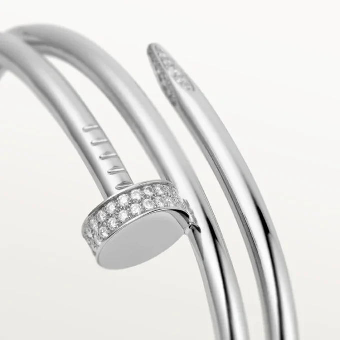 Pulsera Juste Un Clou, doble, diamantes