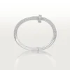 Pulsera Juste Un Clou, modelo grande, con medio pavé