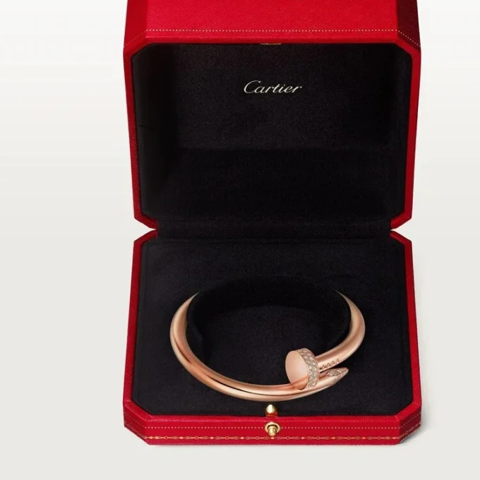 Pulsera Juste Un Clou, modelo grande, diamantes