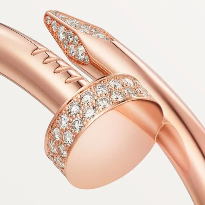 Pulsera Juste Un Clou, modelo grande, diamantes