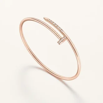 Pulsera Juste Un Clou, modelo pequeño, diamantes engastados al revés