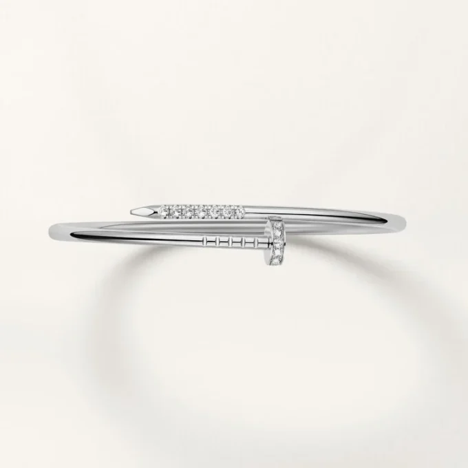 Pulsera Juste Un Clou, modelo pequeño, diamantes engastados al revés